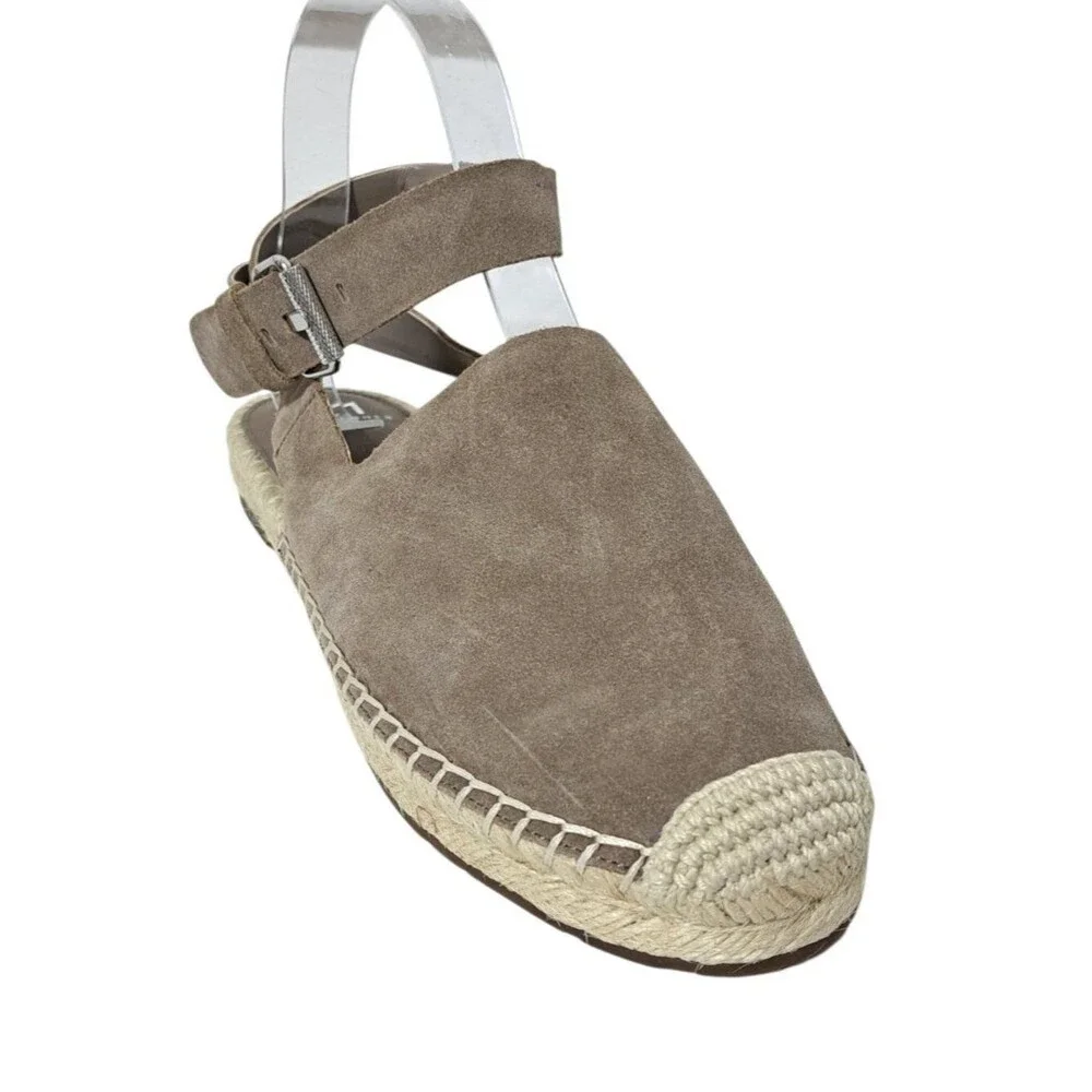 Mark Fisher Women's Flat Espadrille Suede Leather Vacation Travel Summer Sz 8